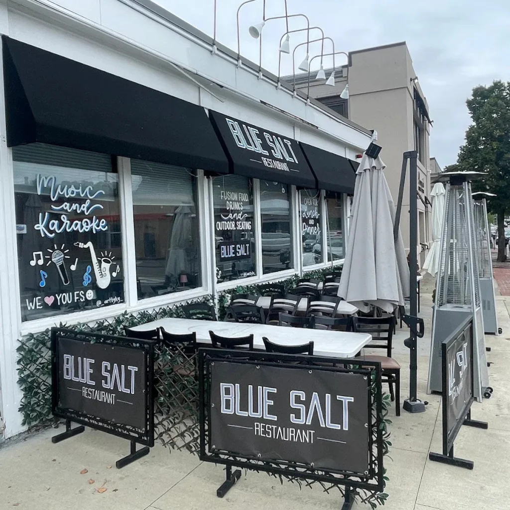 Blue Salt Restaurant exterior in West Newton MA